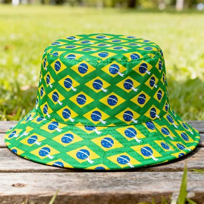 Countries National Flag Bucket Hat Men Women Football Fan Party Cup Reversible Sun Soccer Fans