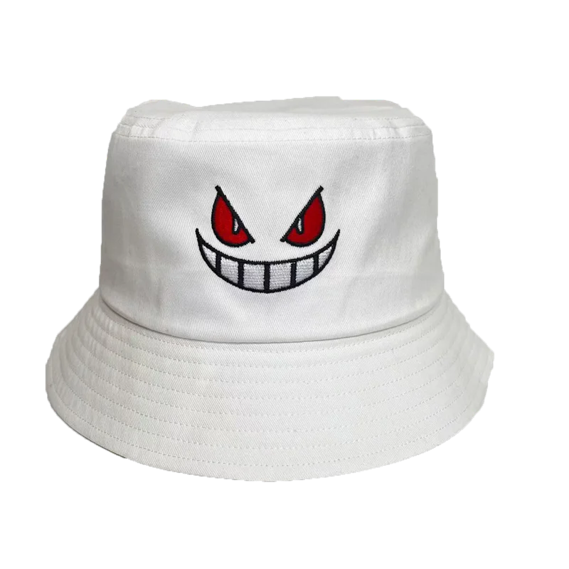 Unisex Light Board Solid Color Big Eyes Embroideried Hats Fishermen Caps Outdoor Casual Cap