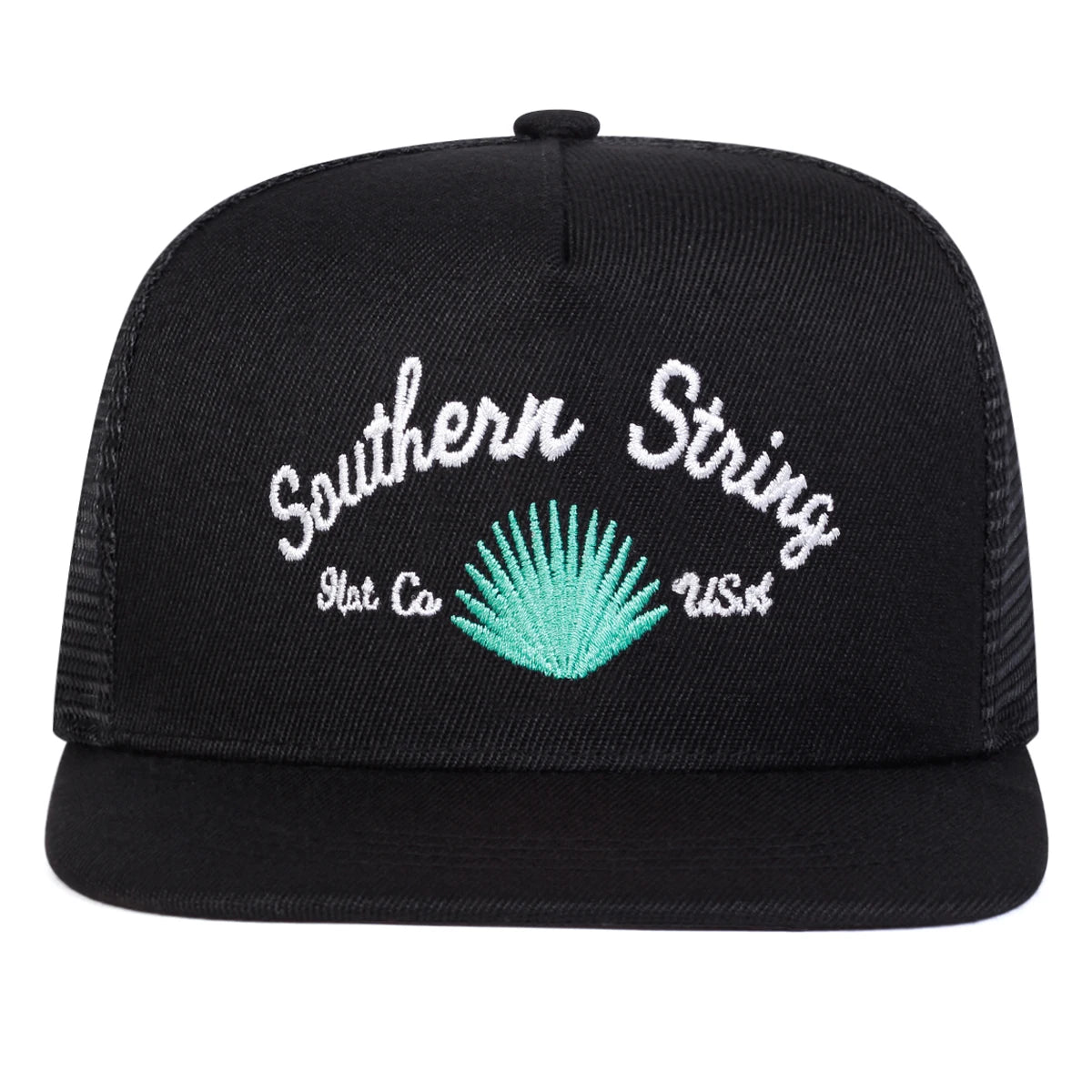 Unisex Southern String Embroidery Hip-Hop Net Hats Spring Summer Outdoor Adjustable Casual Baseball