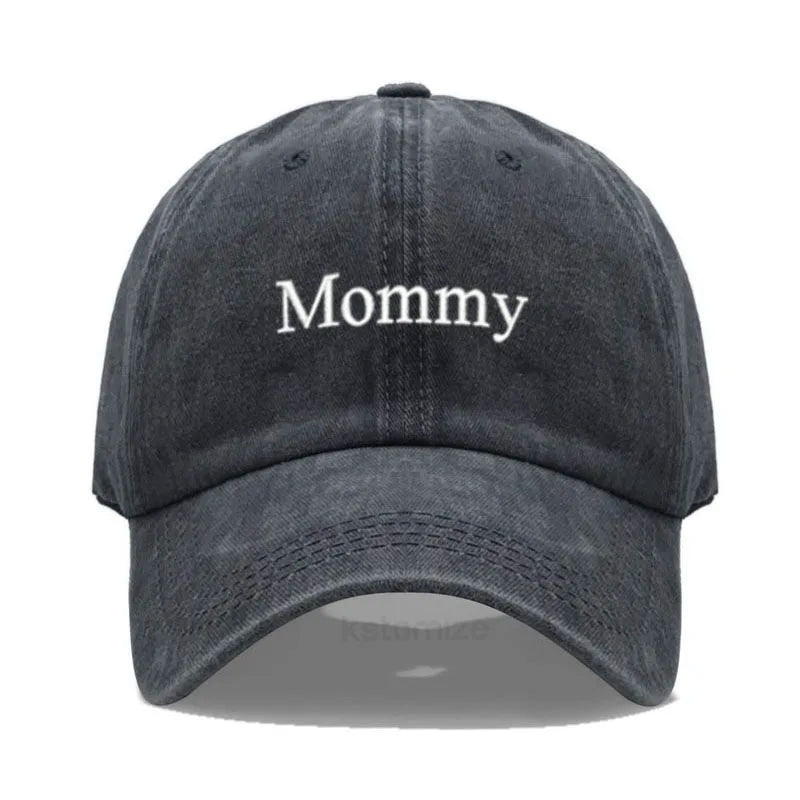 Daddy Mommy Embroidery Baseball Cap Men Women Unisex Soft Washed Cotton Hats Father S Mother Day
