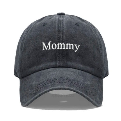Daddy Mommy Embroidery Baseball Cap Men Women Unisex Soft Washed Cotton Hats Father S Mother Day