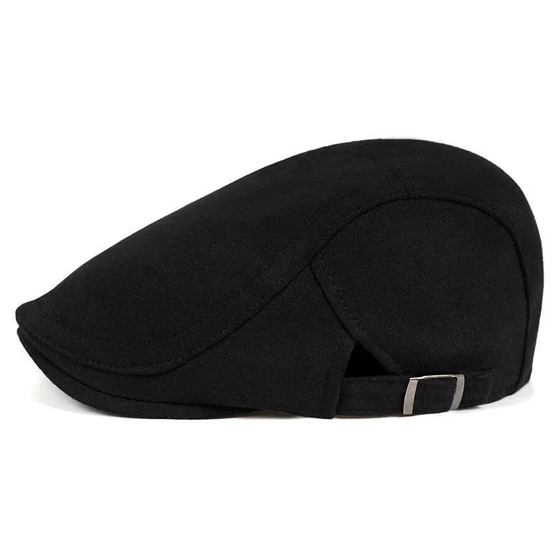 Retro British Style Newsboy Cap Men Vintage Luxury Unisex Octagonal Flat Capcotton Ascot Caps Khaki