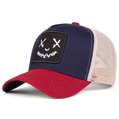 Unisex Personality Embroidery Baseball Net Caps Spring Summer Outdoor Adjustable Casual Hats