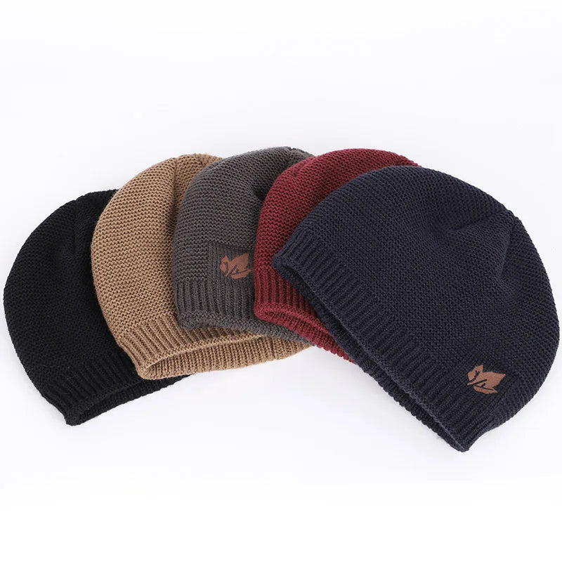 Winter Knit Hats Men S Women Outdoor Warm Thickening Plus Velvet Loose Caps Skullies Brand Ski Male