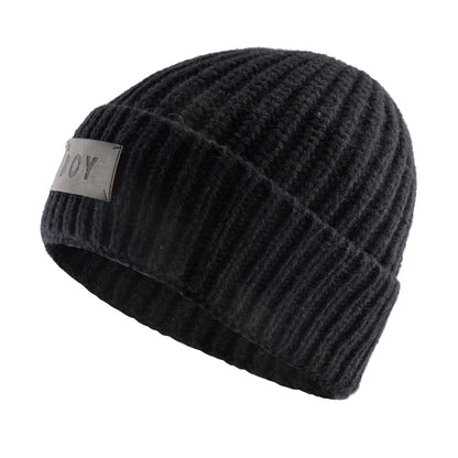 KKISSBAOBEI Winter Beanie Men Knitted Warm Hat Outdoor Casual Skullies Beanies Thick Double Layers Hat Fashion Beanie