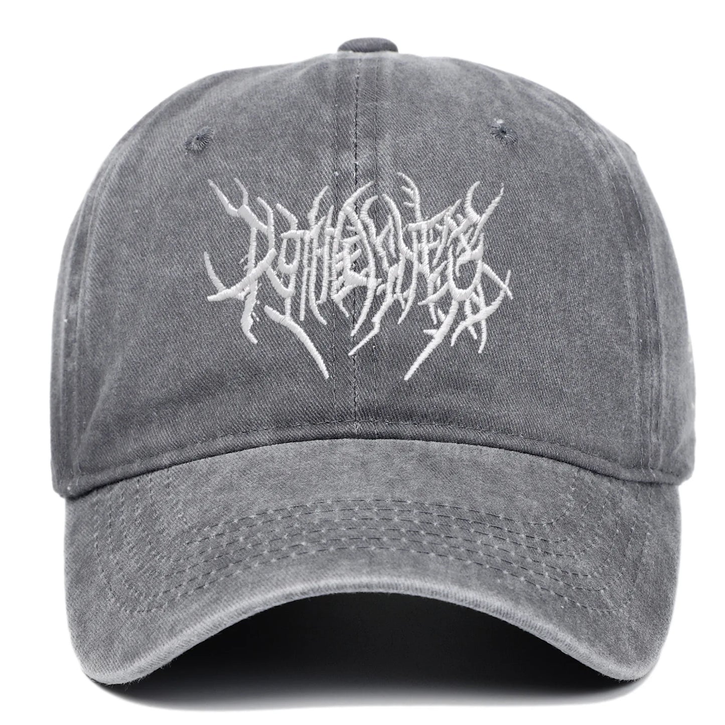 Trendy Embroidered Rock - style Baseball Cap with Unique Logo
