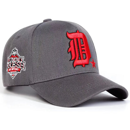 Unisex D Letter Embroidery Side Dummy Fresh Baseball Caps Spring Autumn Outdoor Adjustable Casual