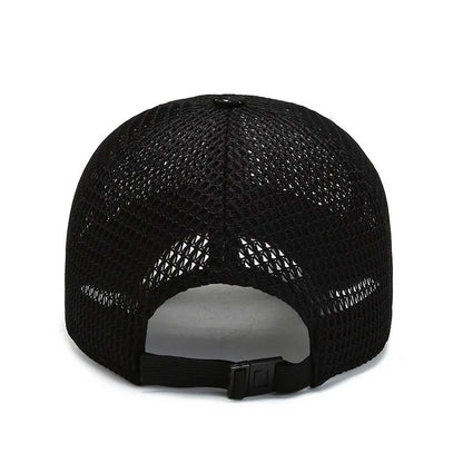 Men's Mesh Baseball Cap Breathable Summer Caps Dad Hat Outdoor Fishing Hats Bone Gorras Snapback Trucker Cap