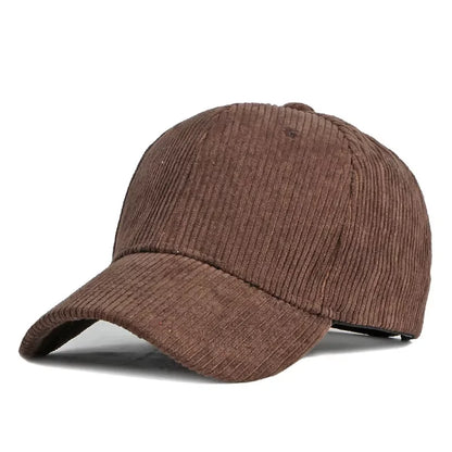 Corduroy Hat Korean Version Ins Baseball Cap Korean Version Versatile Show Face Small Curved Eaves Street Fashion Brand Cap Man