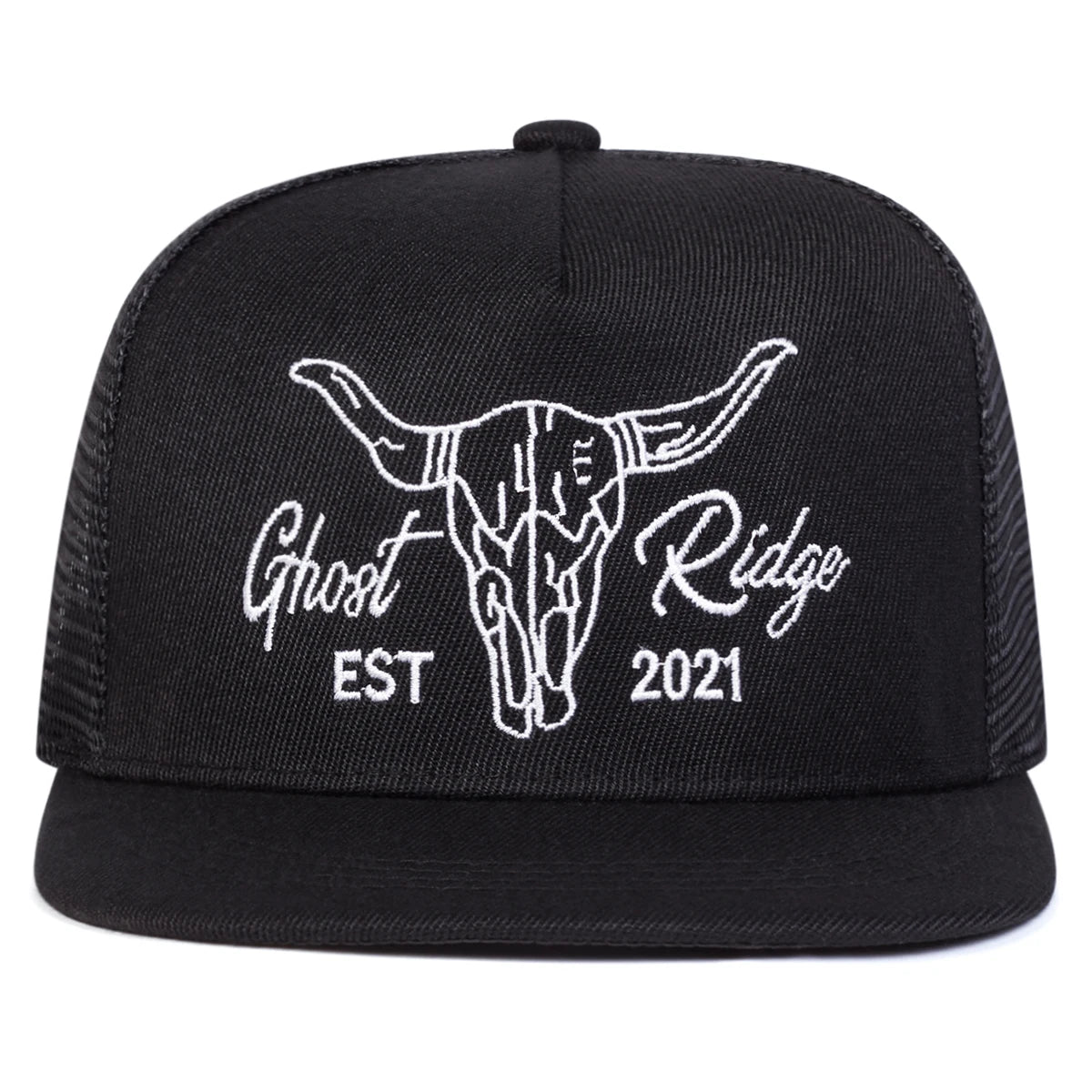 Unisex Ox Head Letter Embroidery Hip-Hop Net Hats Spring Summer Outdoor Adjustable Casual Baseball