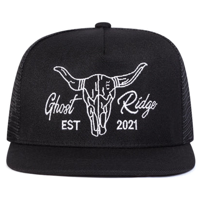 Unisex Ox Head Letter Embroidery Hip-Hop Net Hats Spring Summer Outdoor Adjustable Casual Baseball