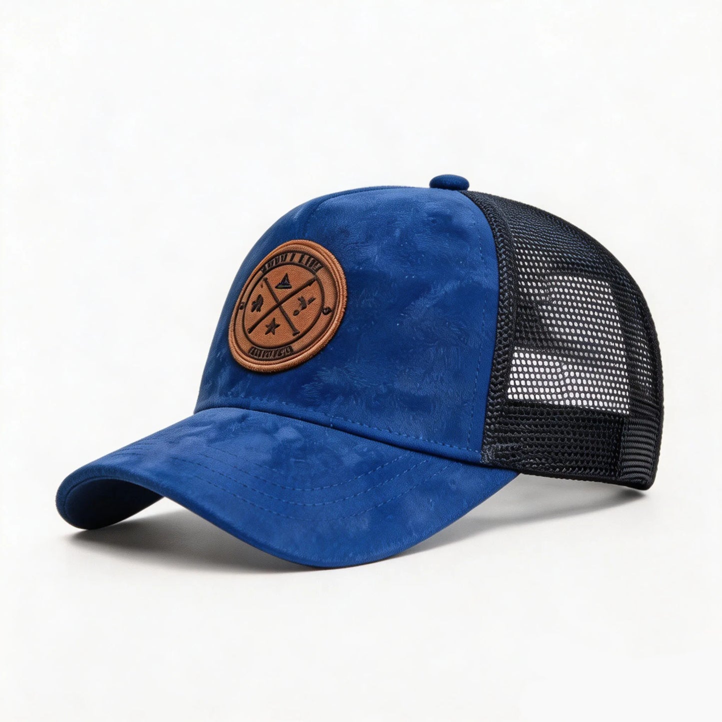 Letter Embroidered Baseball Cap Suede Breathable Mesh Truck Driver Men Women Sun