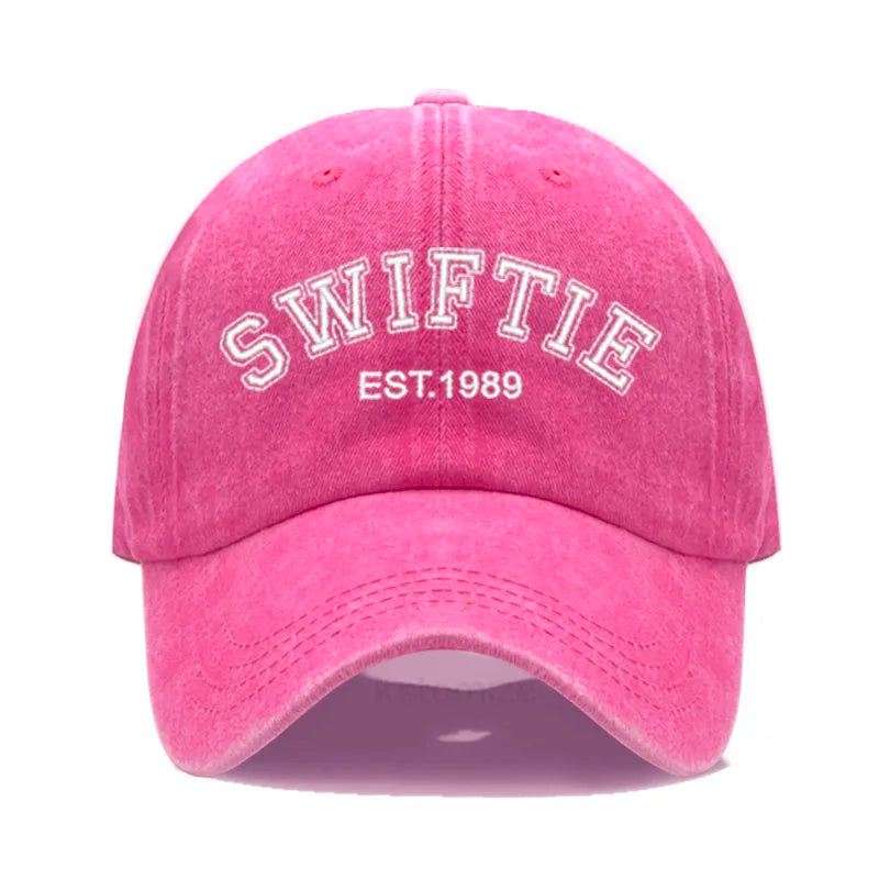 Swiftie 1989 Embroidery Baseball Cap Men Women Unisex Washed Cotton Dad Hat Sun Gift Fans Outdoor