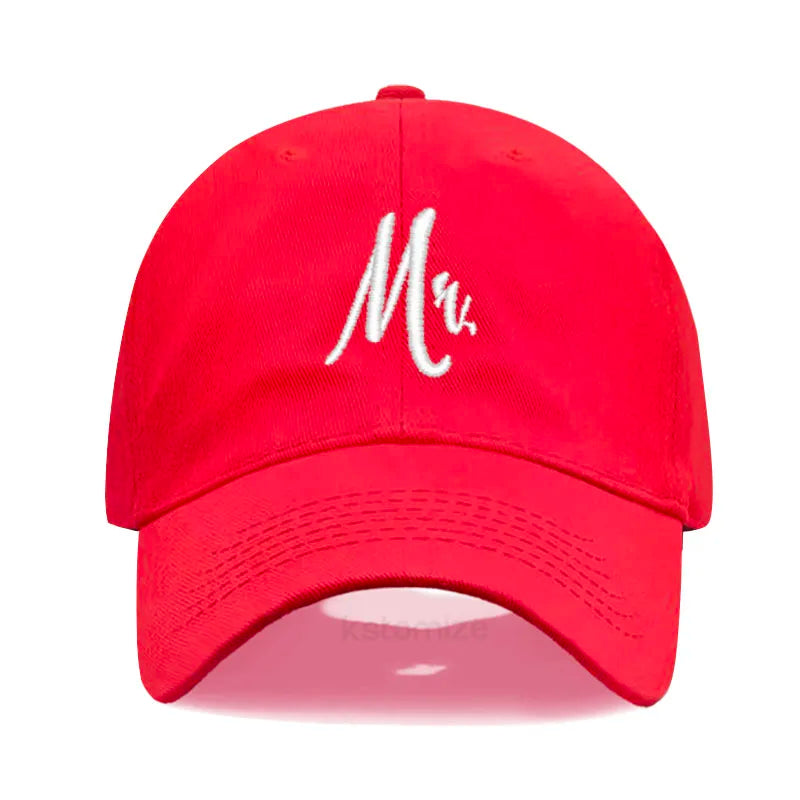 Matching Mr Mrs Baseball Cap Men S Women Cotton Embroidery Sport Golf Caps Bridal Gift Newlywed