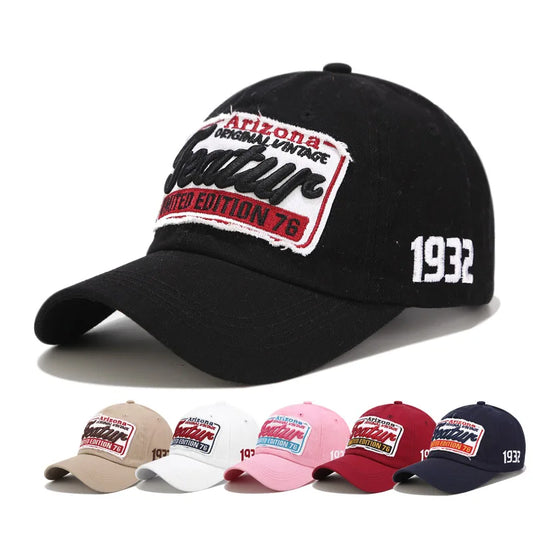 Letter Embroidery Baseball Caps For Men Women Cotton Winter Hat Hip Hop Fitted Caps Spring Summer Casual Sports Unisex Visor Hat