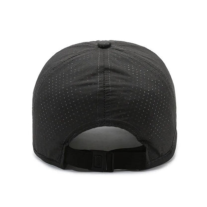 Quick-Drying Men Mesh Baseball Caps Spring Summer Male Breathable Snapback Hats Black Sport Dad