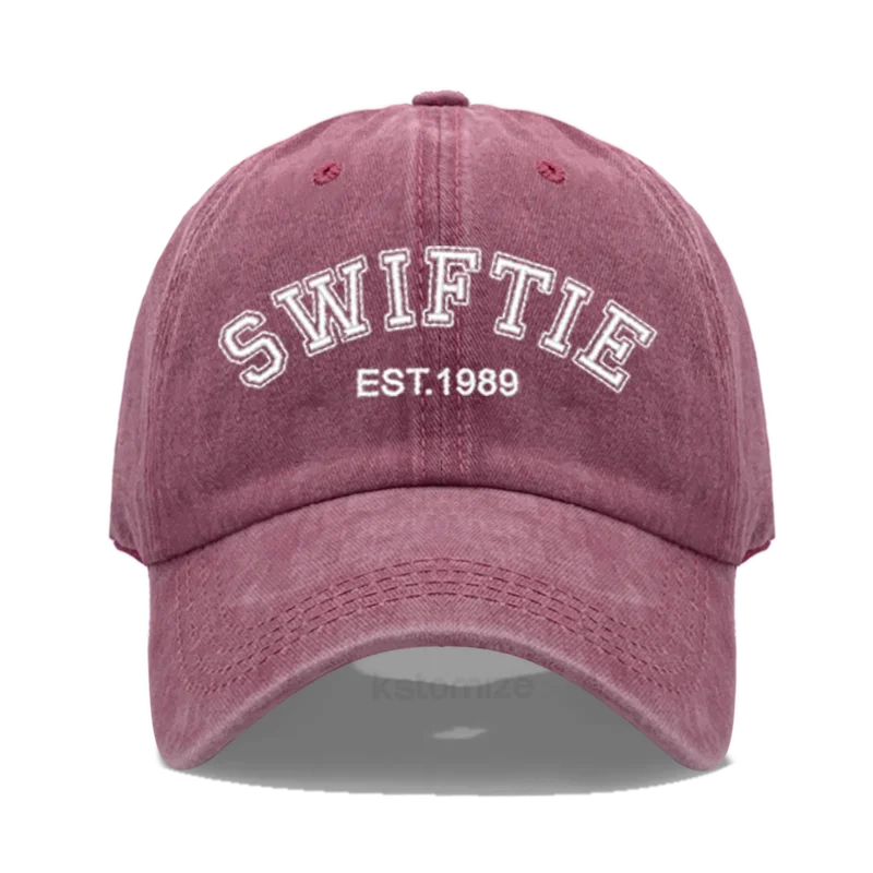Swiftie 1989 Embroidery Baseball Cap Men Women Unisex Washed Cotton Dad Hat Sun Gift Fans Outdoor