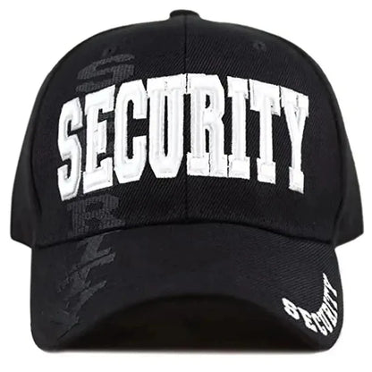 Unisex Security Letter Embroidery Baseball Caps Spring Autumn Outdoor Adjustable Casual Hats