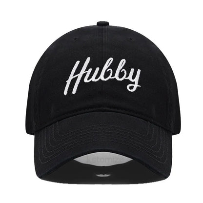 Embroidered Wifey Hubby Hat Soft Cotton Adjustable Couple Baseball Cap Men Women Wholesale