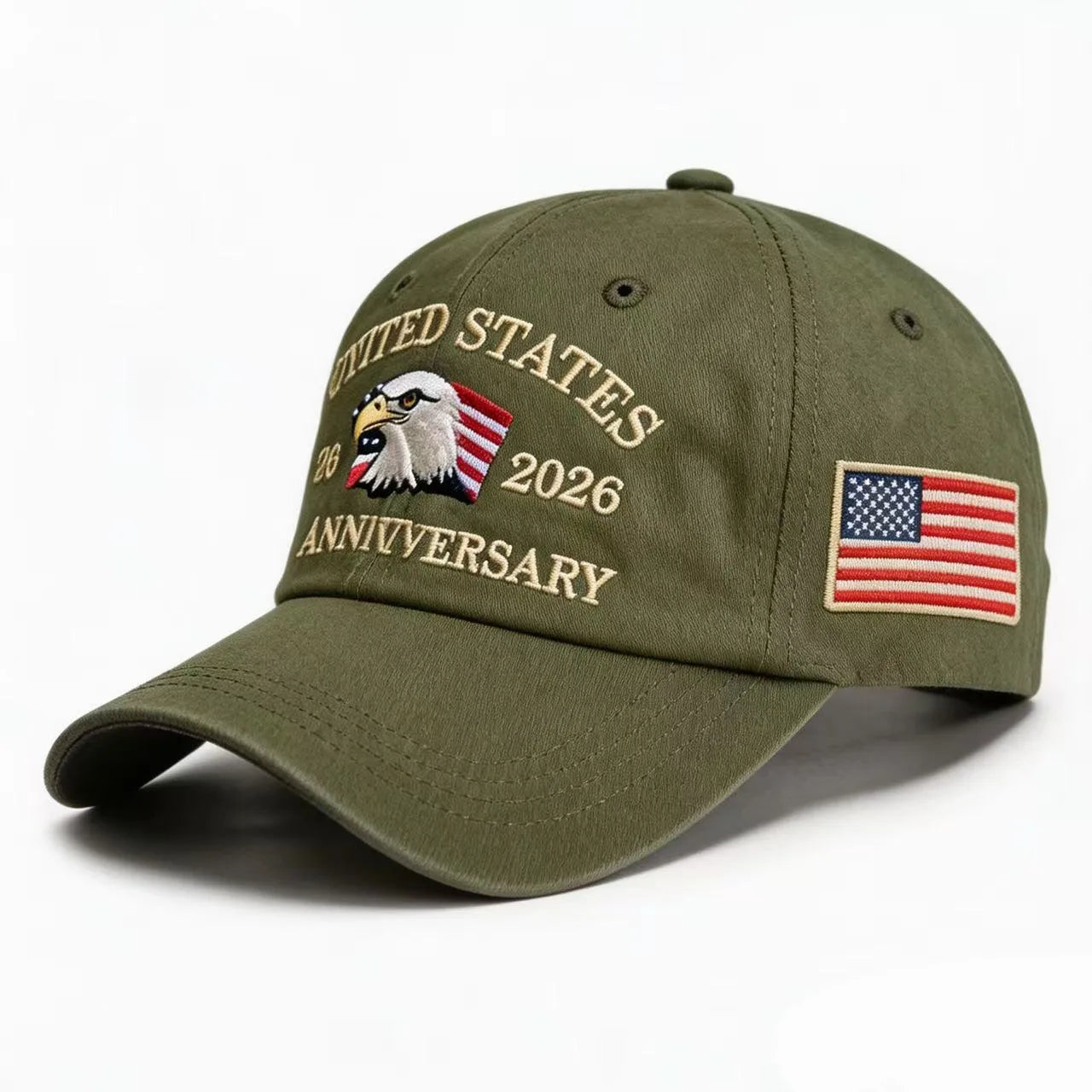 250th Anniversary Twill Baseball Cap Unisex Sun Hat Visor