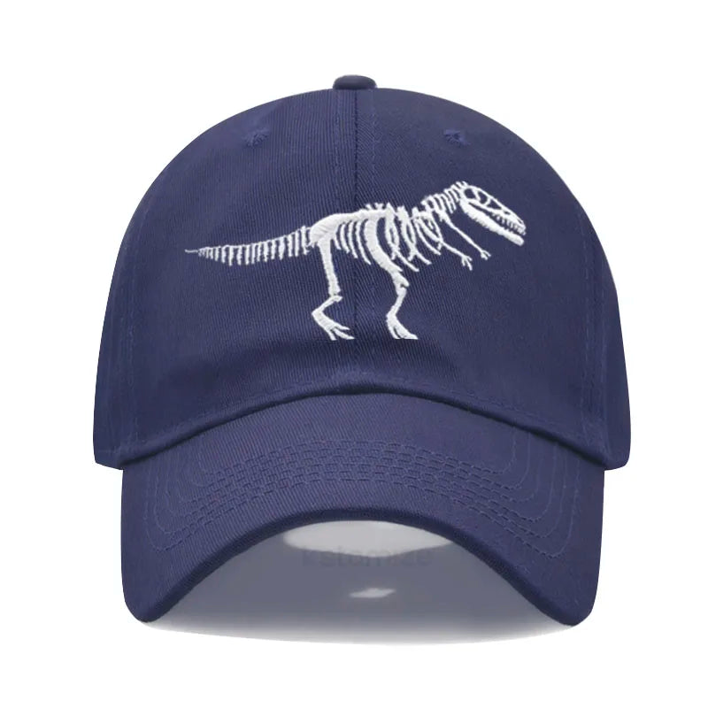 Cotton Baseball Cap Men Women Unisex Embroidery Dinosaur Tyrannosaurus Rex Dad Hat Protection