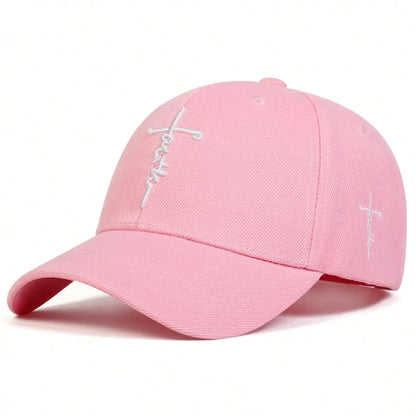 Faith Embroidery Baseball Cap Men Women Spring Summer Sun Hats Cotton Snapback Hat Unises Hip Hop