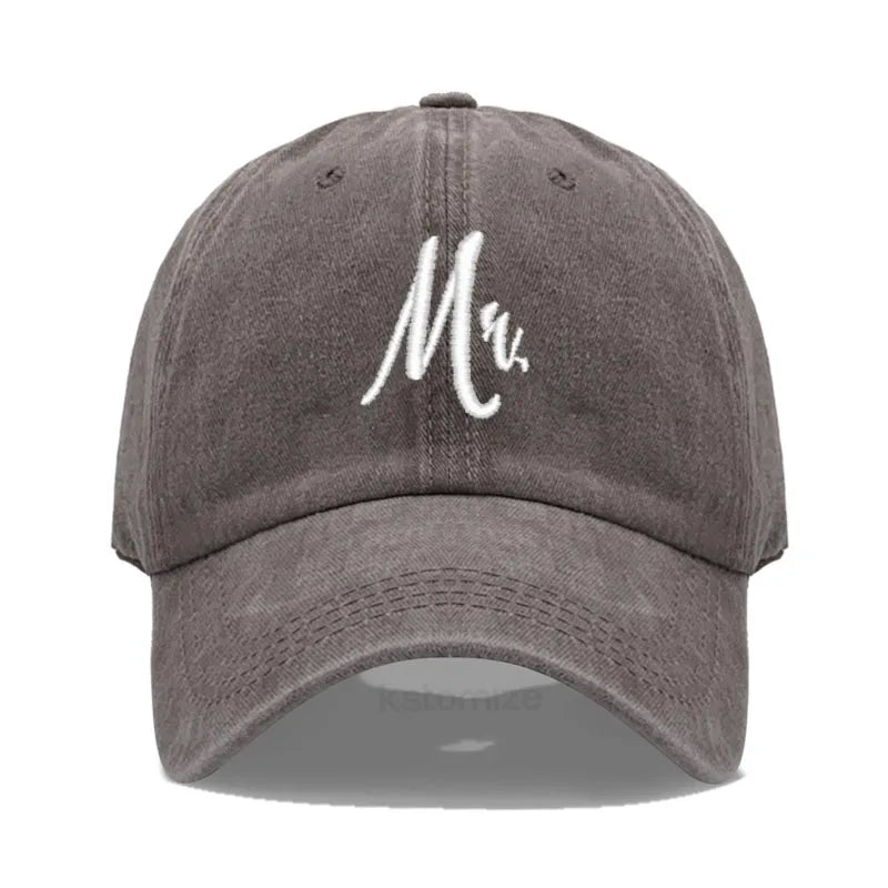 Matching Mr Mrs Baseball Cap Men S Women Cotton Embroidery Sport Golf Caps Bridal Gift Newlywed
