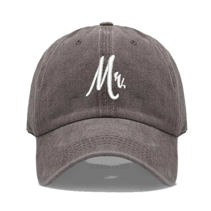Matching Mr Mrs Baseball Cap Men S Women Cotton Embroidery Sport Golf Caps Bridal Gift Newlywed