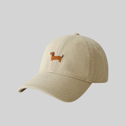 Dachshund Embroidery Baseball Hat Sunscreen Outdoor Suitable Men Women Daily Leisure Matching