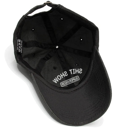 Men S Baseball Cap Women Sport Golf Caps Man Washed Cotton Shit Show Supervisor Embroidery Dad Hat