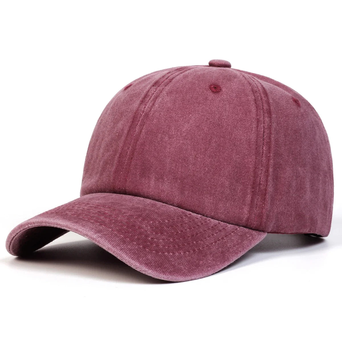 Unisex Light Washed Solid Color Baseball Caps Spring Autumn Outdoor Adjustable Casual Hats Hip Hop