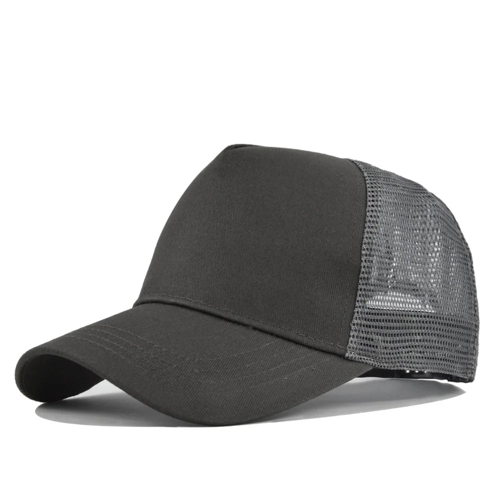 Sunhat Outdoors Trucker Hat Cotton Mesh Breathablebaseball Cap Women Men Summer Sunshade Meshcap