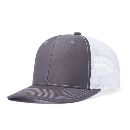 Summer Mesh Baseball Cap Men Women Slight Curved Snapback Trucker Hat Unisex Casual Outdoor