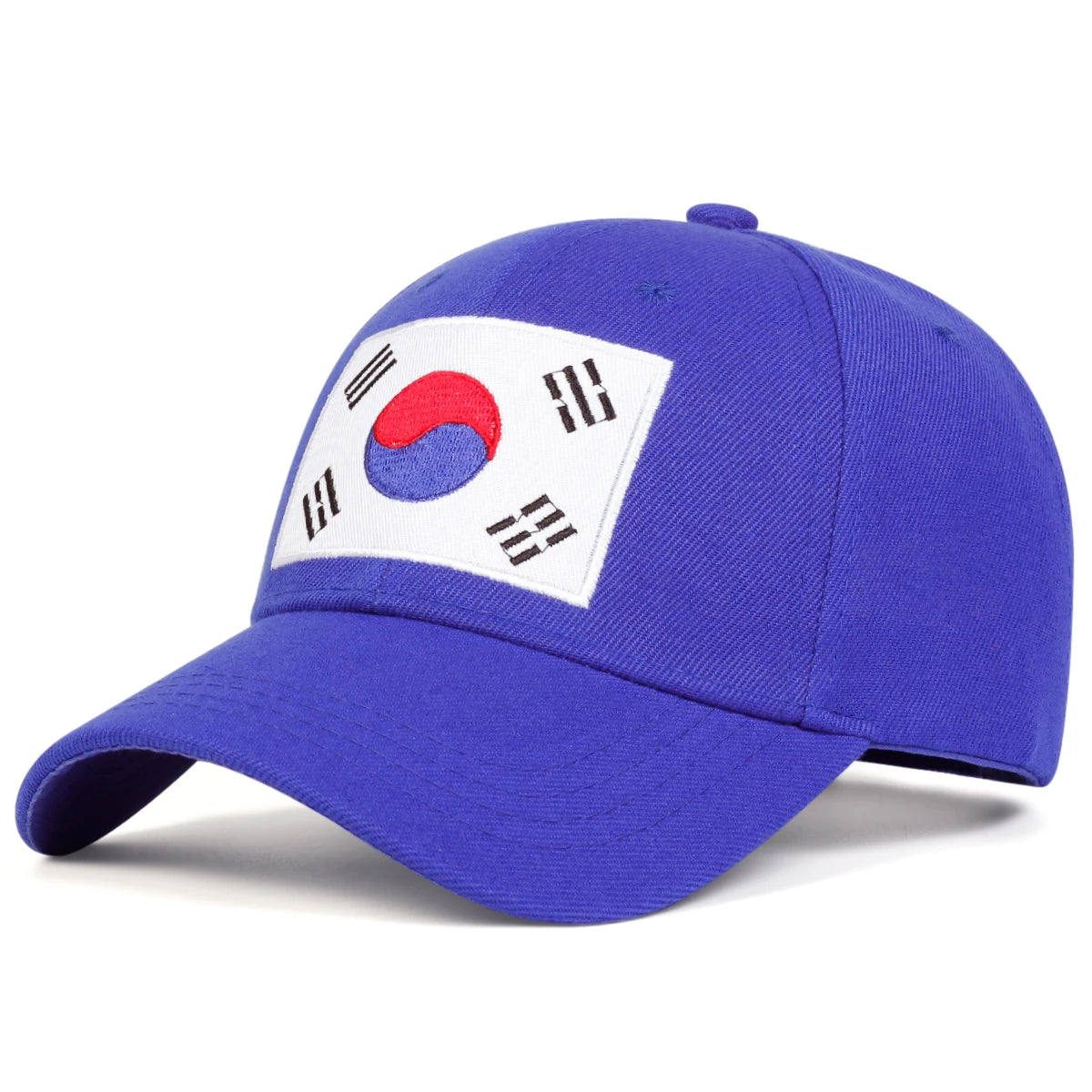 Unisex Korean Flag Embroidery Baseball Caps Spring Autumn Outdoor Adjustable Casual Hats Sunscreen