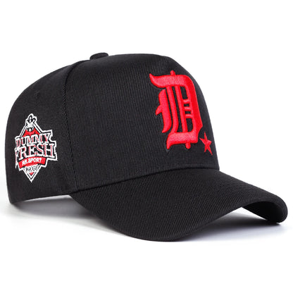 Unisex D Letter Embroidery Side Dummy Fresh Baseball Caps Spring Autumn Outdoor Adjustable Casual