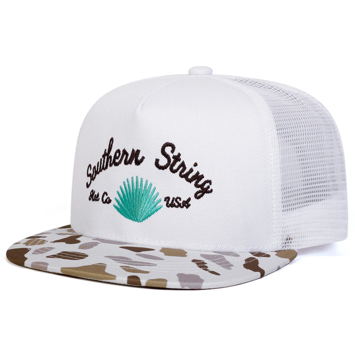 Unisex Southern String Embroidery Hip-Hop Net Hats Spring Summer Outdoor Adjustable Casual Baseball