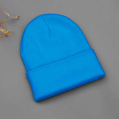 24 Colors Unisex Beanie Hat Men Women Winter Knit Caps Soft Ski Hats - Soft
