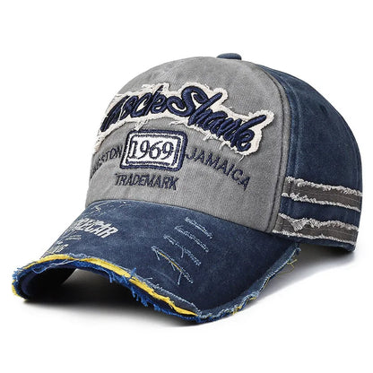 56-60cm Adjustable Retro Old Caps Men Embroidered Letter Baseball 1969 Edged Sports Outdoor Women S
