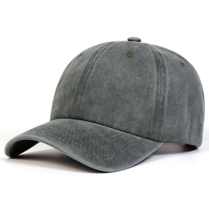 Unisex Light Washed Solid Color Baseball Caps Spring Autumn Outdoor Adjustable Casual Hats Hip Hop