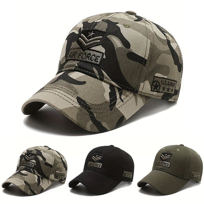 Unisex Air Force Arrow Embroidery Baseball Caps Spring Autumn Outdoor Adjustable Casual Hats Hip Hop