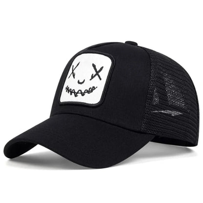 Unisex Personality Embroidery Baseball Net Caps Spring Summer Outdoor Adjustable Casual Hats