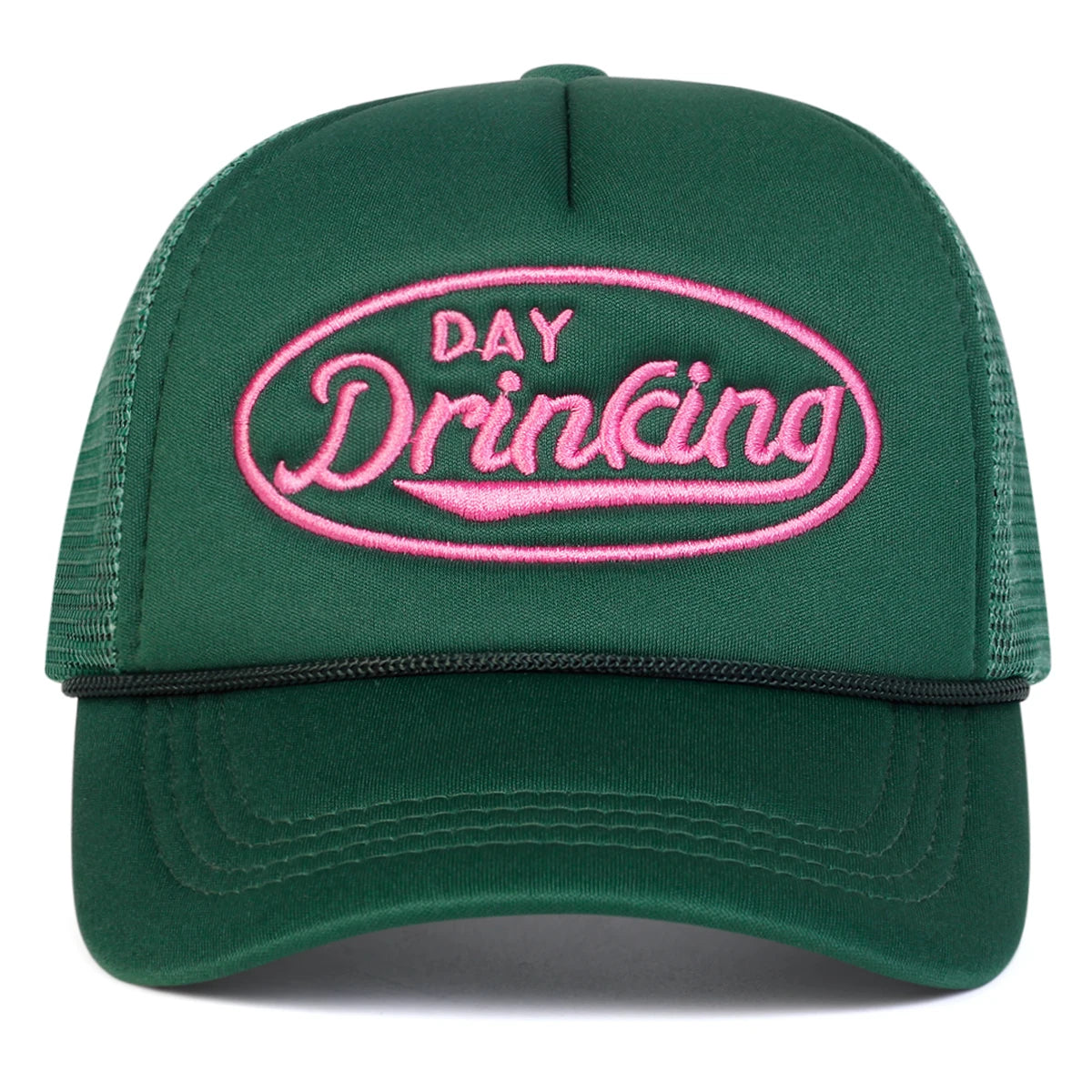 Unisex Day Drinking Letter Embroidery Baseball Net Caps Spring Summer Outdoor Adjustable Casual Hats