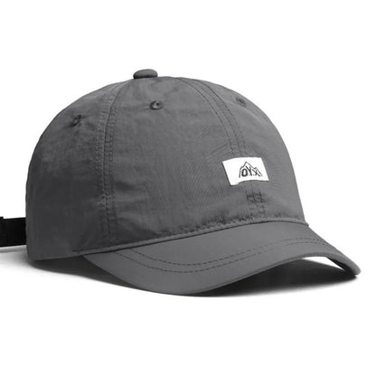 Vintage-Inspired Korean Baseball Cap Lightweight Quick-Dry Polyester, Adjustable Buckle Closure Sun Protection, Breathable Brim