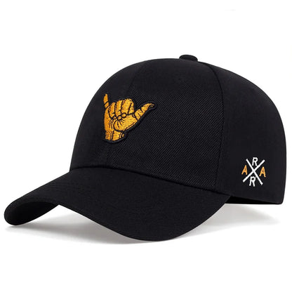 Finger Baseball Cap Outdoor Sports Cotton Embroidery Hip Hop Streetwear Kpop Snapback Hat Casual