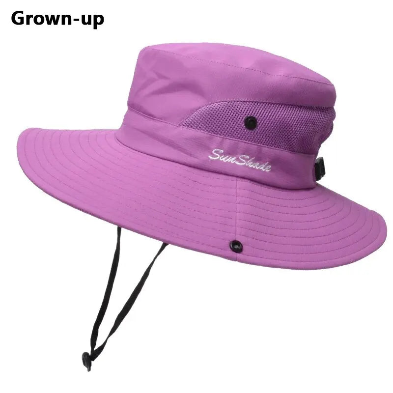 Xinbaoguan 100% Polyester Summer Outdoor Sun Hat, Breathable Sun Hat, Folding Sun Hat, Female Ponytail Hole Fisherman Hat