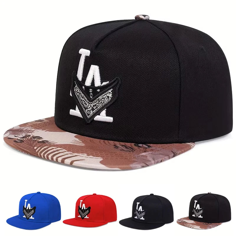 Unisex Los Angeles Embroidery Baseball Hats Spring Autumn Outdoor Adjustable Casual Hip-Hop Trucker