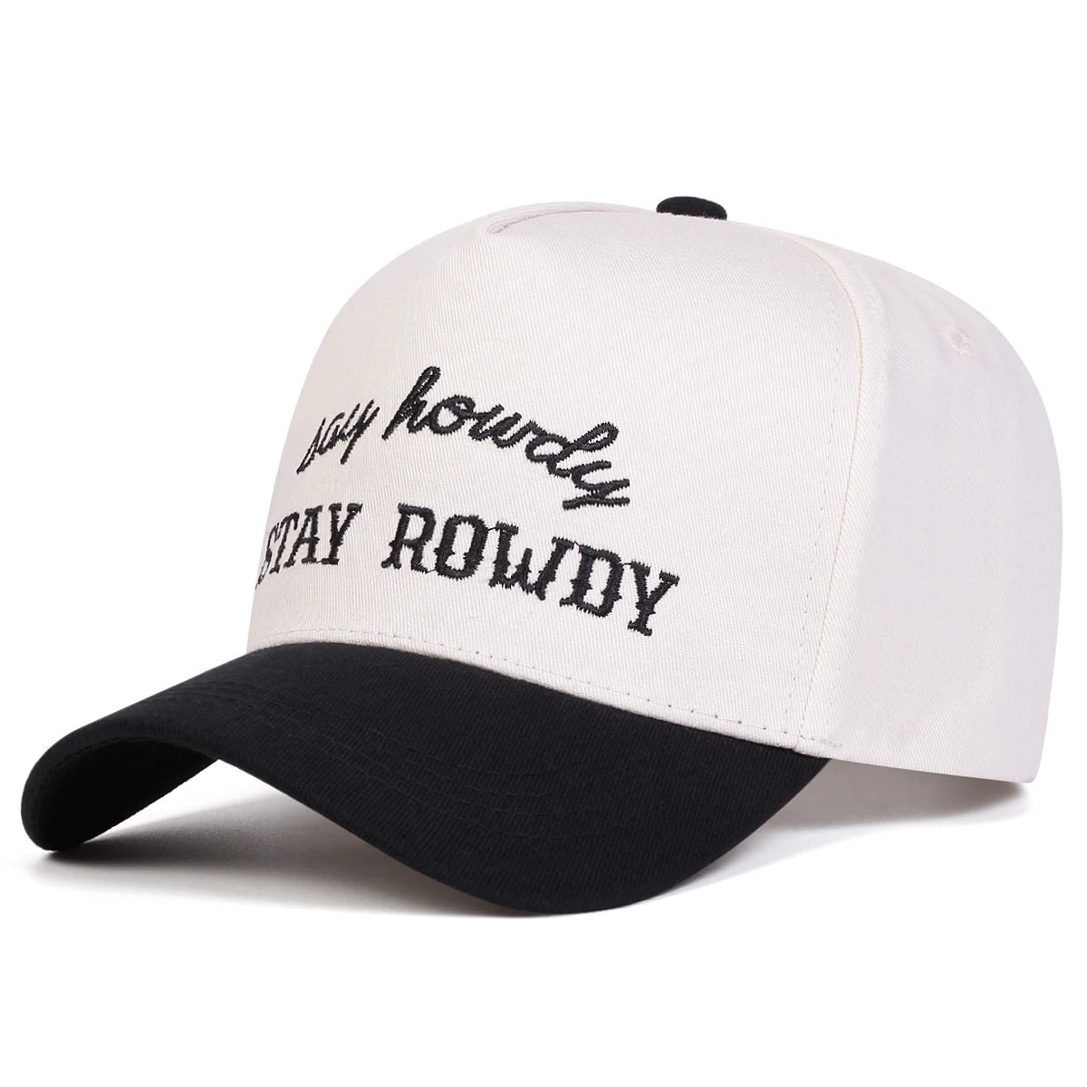Unisex Stay Rowdy Letter Embroidery Baseball Caps Spring Autumn Outdoor Adjustable Casual Hats Hip
