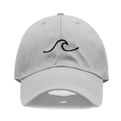 Men S Baseball Cap Women Washed Cotton Waves Embroidery Dad Hat Sport Golf Caps Man Sun Hats