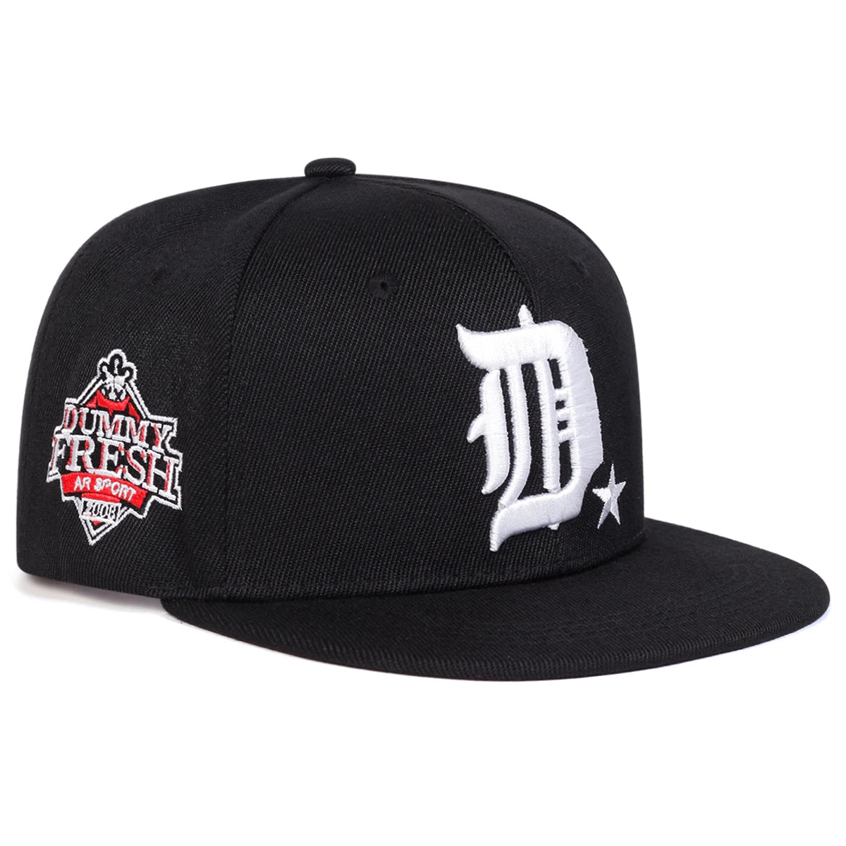 Unisex D Letter Side Dummy Fresh Embroidery Hip-Hop Hats Spring Autumn Outdoor Adjustable Casual