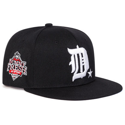 Unisex D Letter Side Dummy Fresh Embroidery Hip-Hop Hats Spring Autumn Outdoor Adjustable Casual